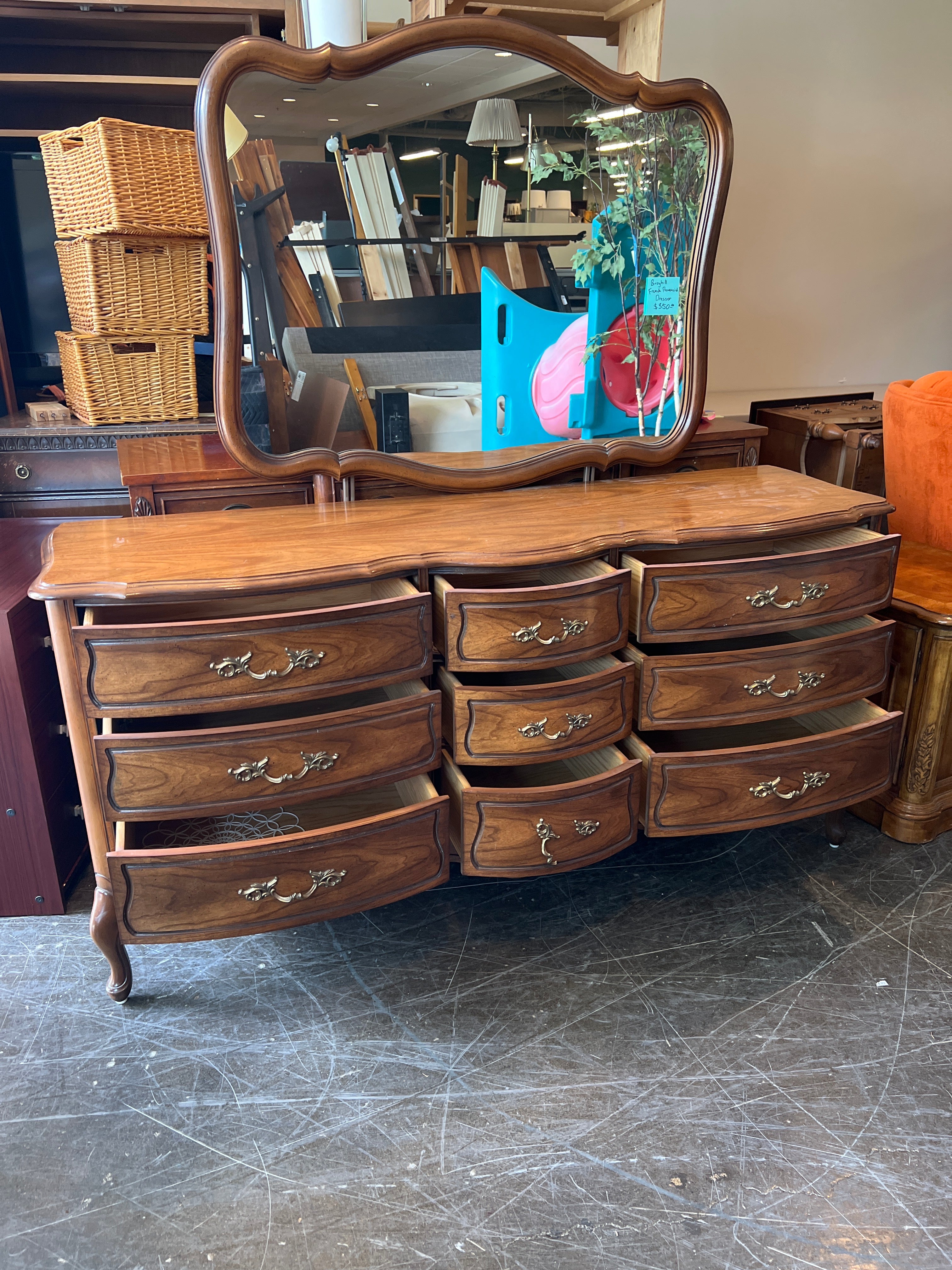 Broyhill French Provincial Dresser with Mirror