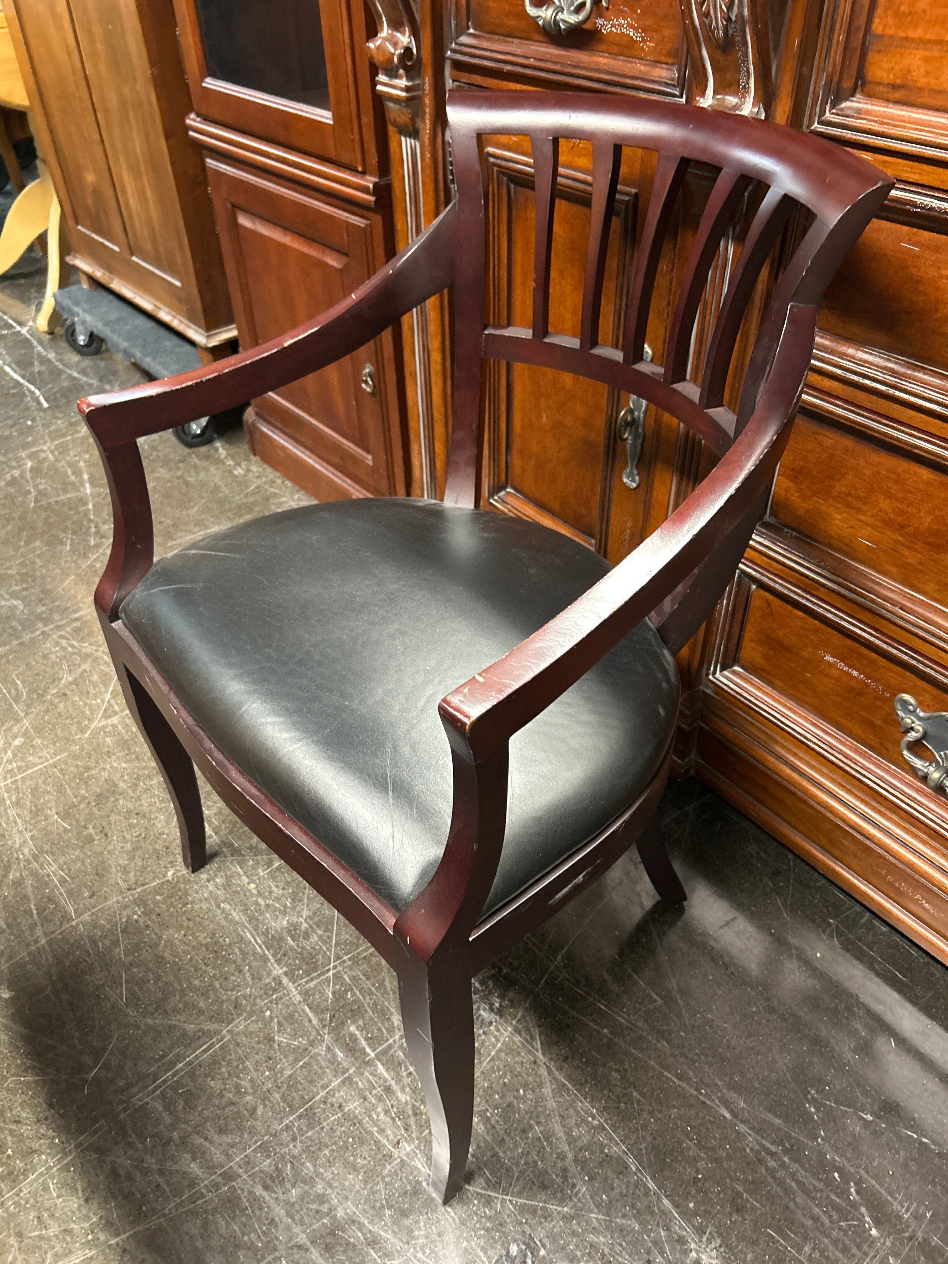 Black Leather Office Chair