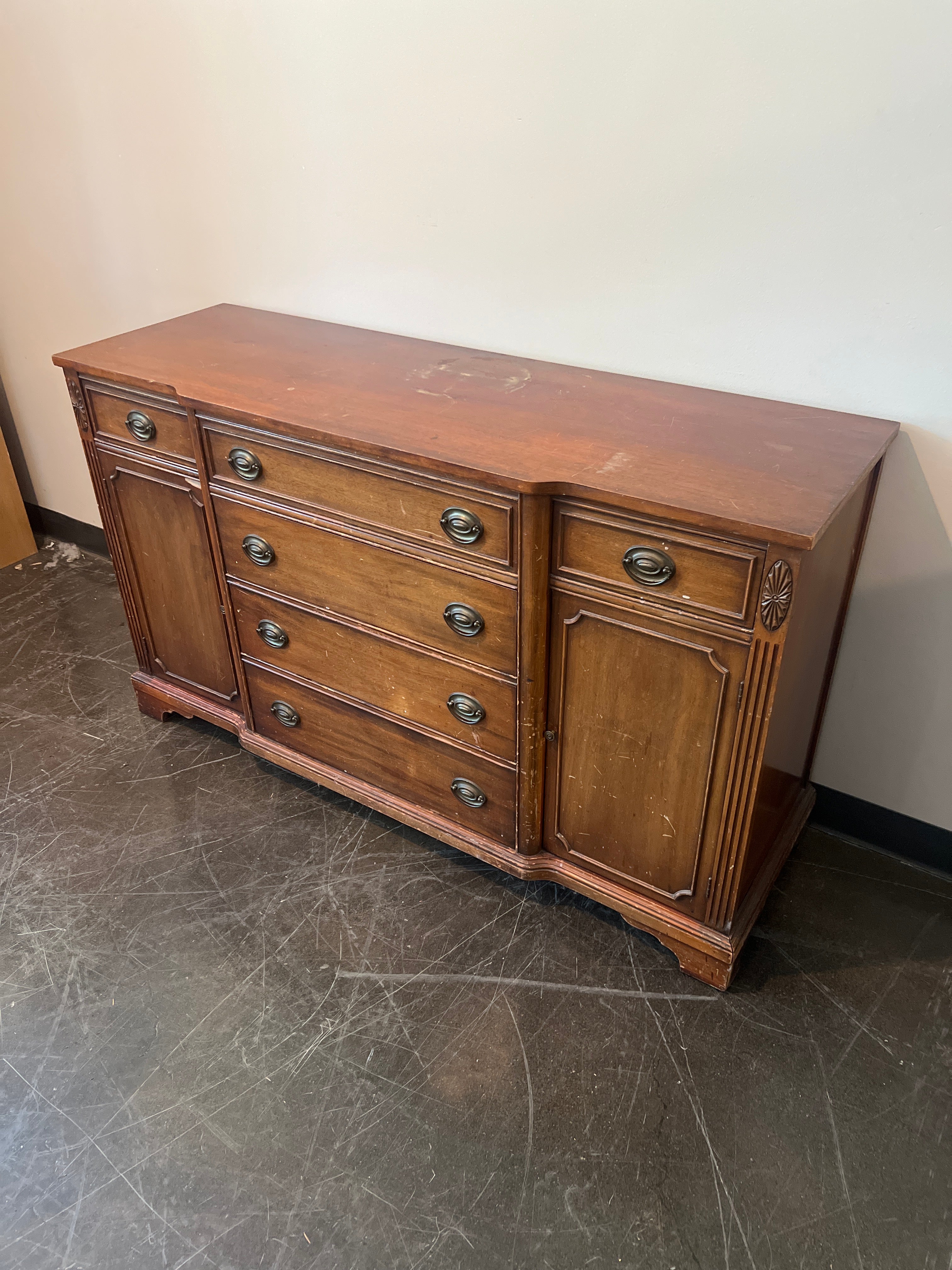 Bernhart Vintage Solid Wood Buffet / Sideboard / Dresser