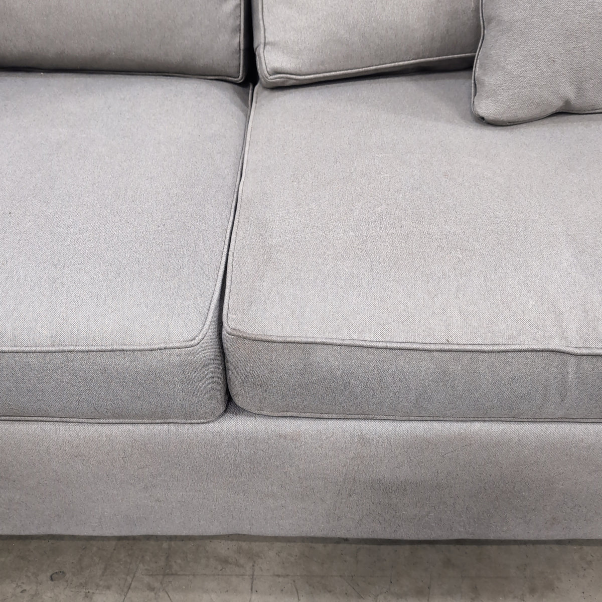 Contemporary Light Tan Fabric Couch