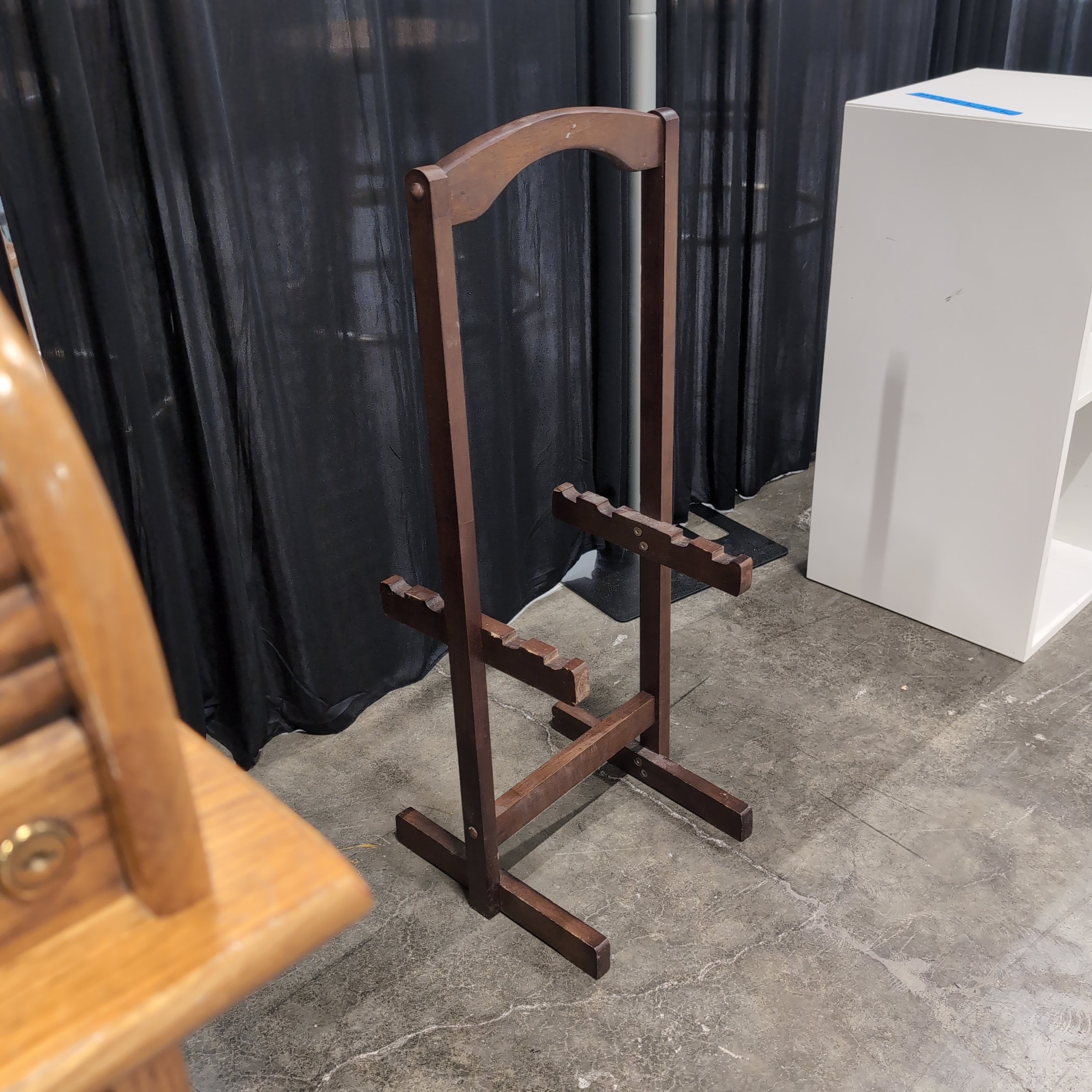 Dark Brown Folding Book Stand with Adjustable Tray
