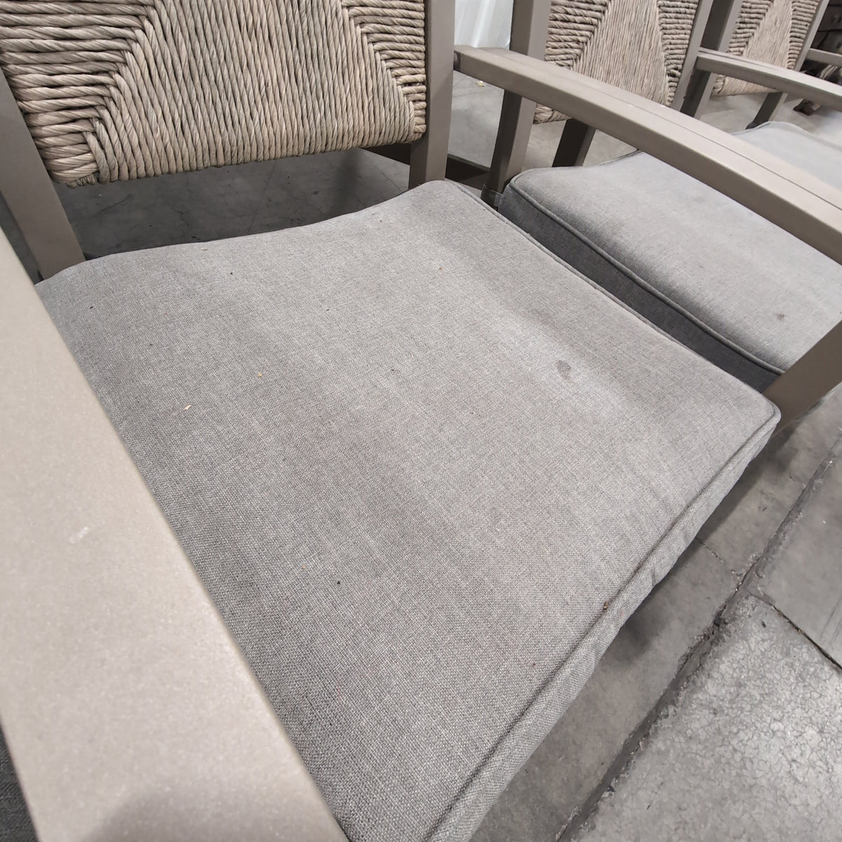 Rectangular Slatted Wood Outdoor Dining Table with Umbrella Hole