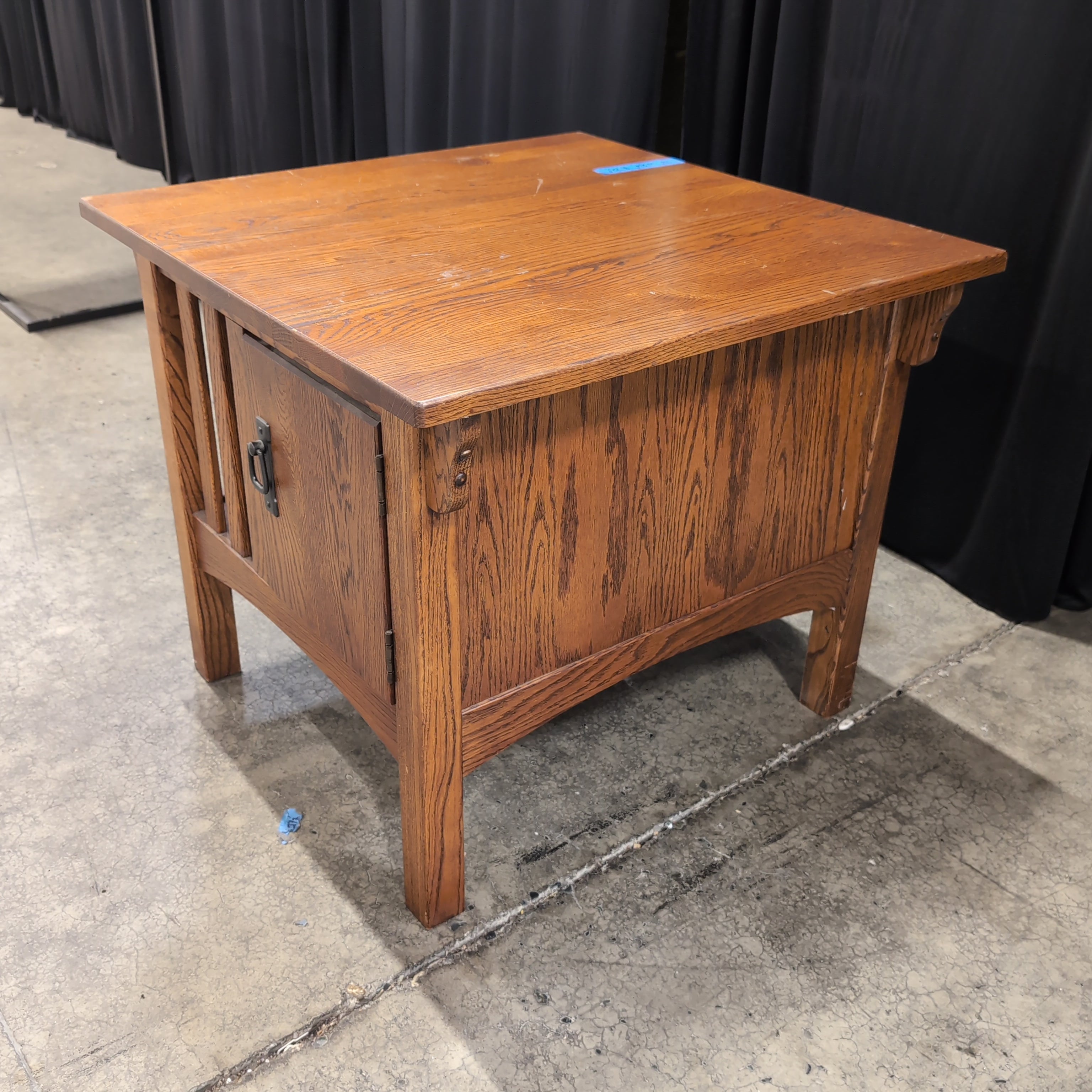 Brown Wood Square End Table