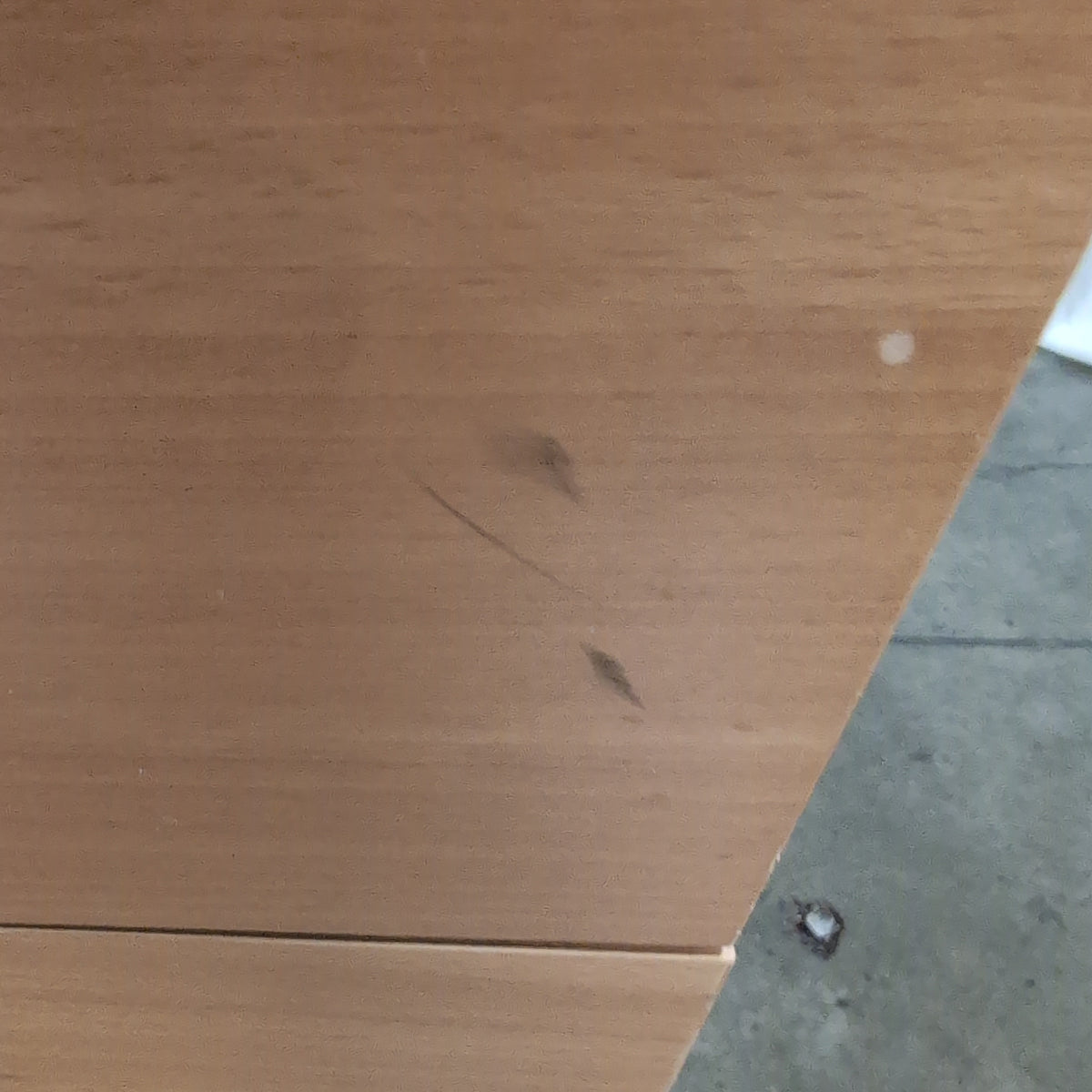 Light Wood Five-Drawer Tall Dresser