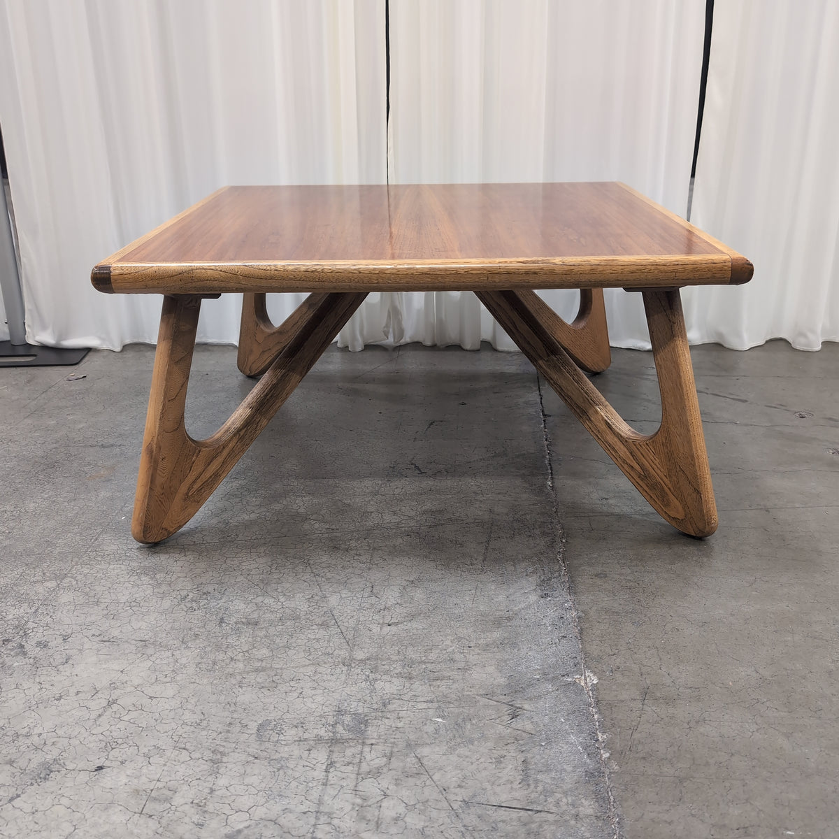 Warm Toned Square Wood End Table