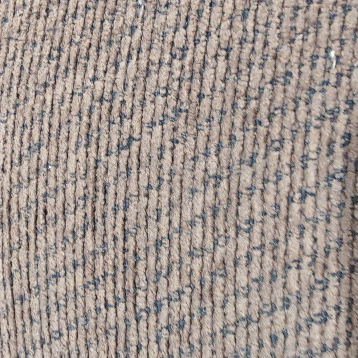 Brown Textured Fabric Reclining Loveseat with Padded Arms