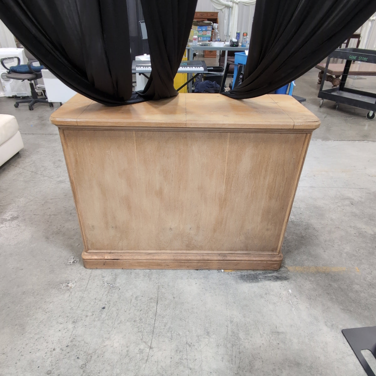 Traditional Light Wood Buffet with Brass Hardware