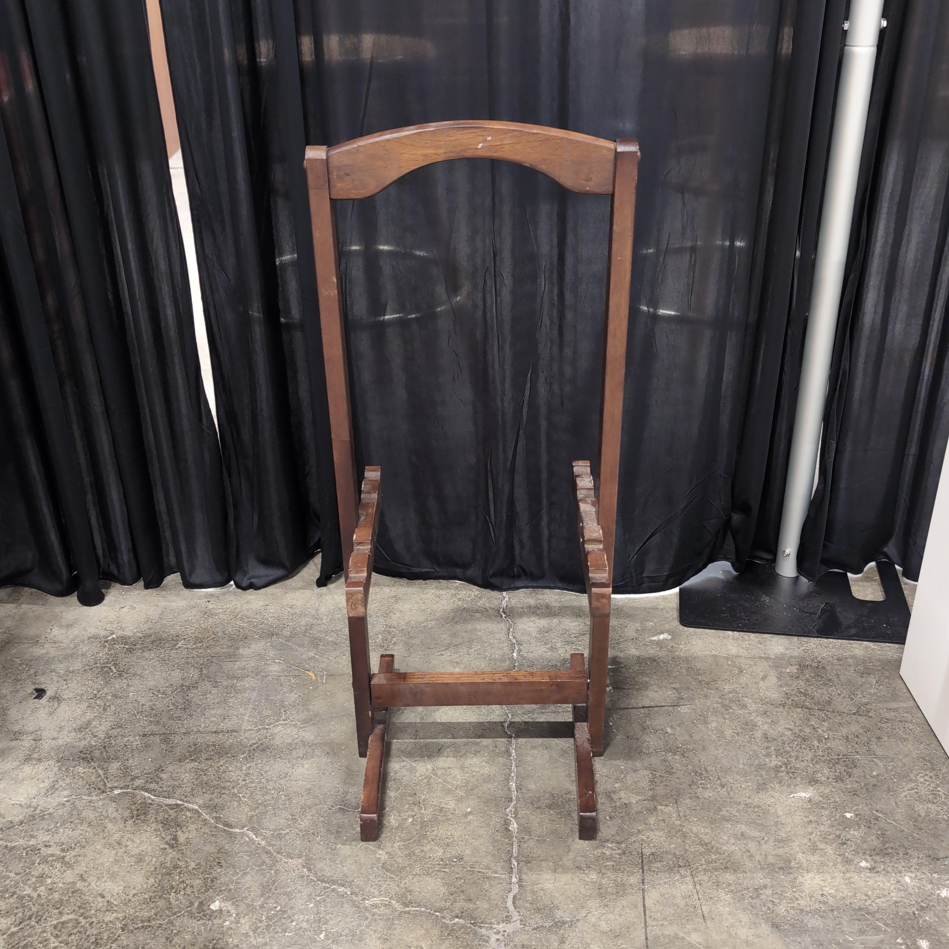 Dark Brown Folding Book Stand with Adjustable Tray