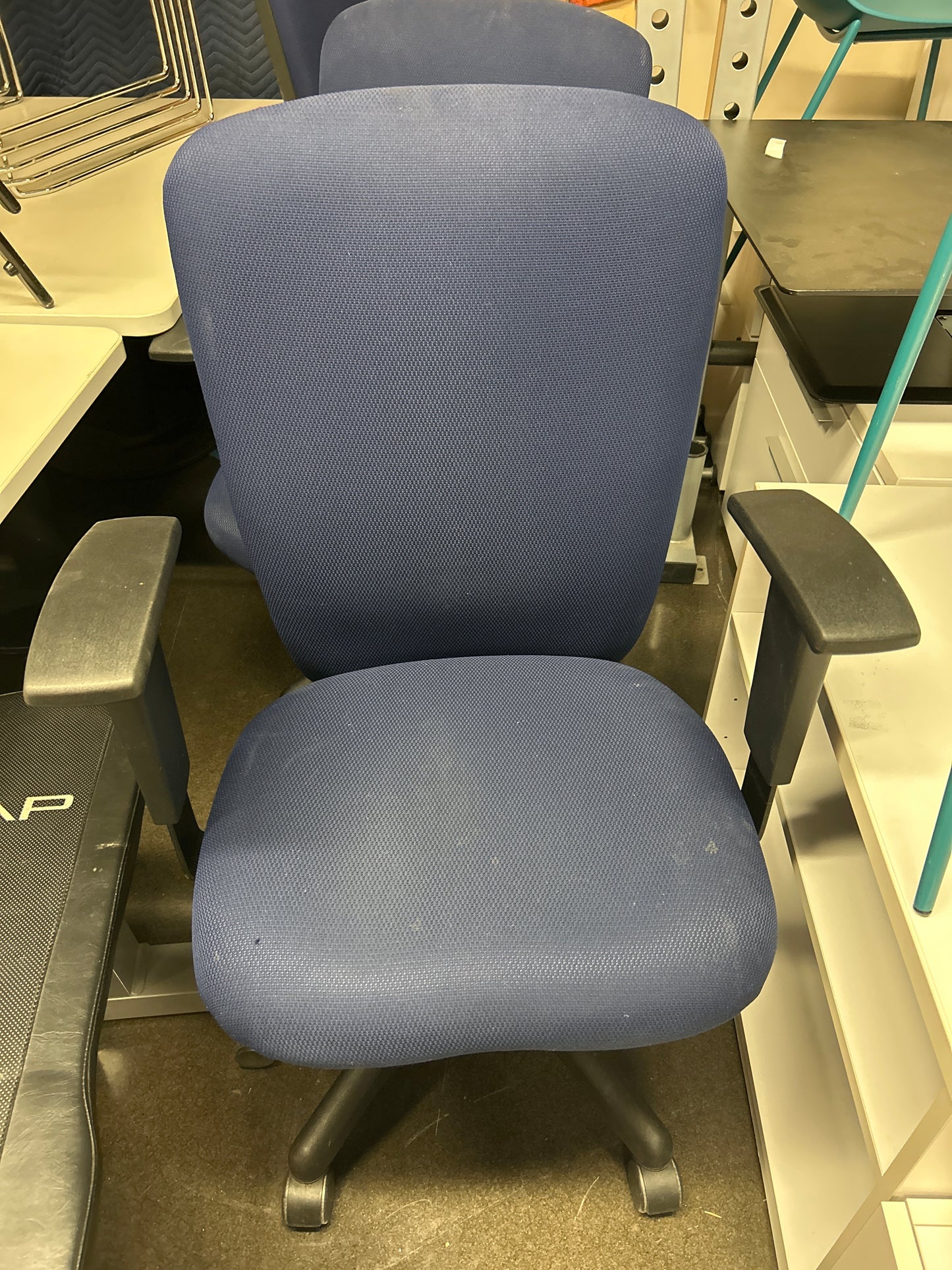 1999 Blue Pattern Office Chairs