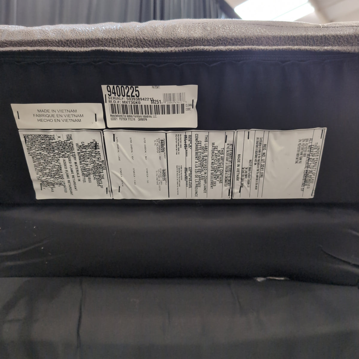 Plush Gray Microfiber Recliner