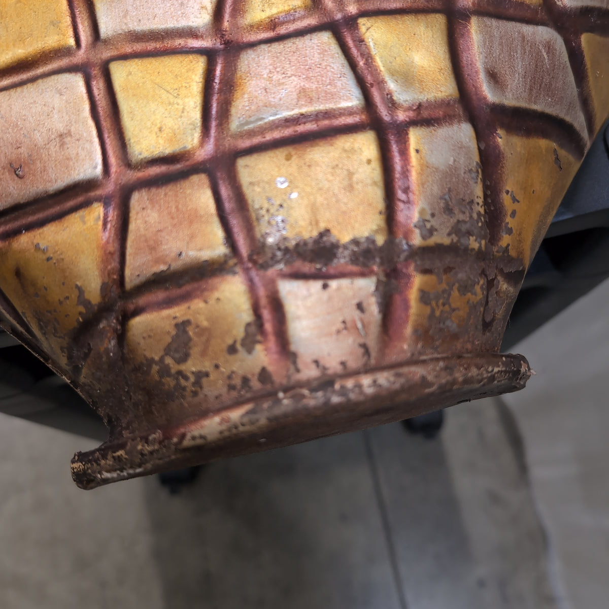 Brass Colored Pineapple Vase