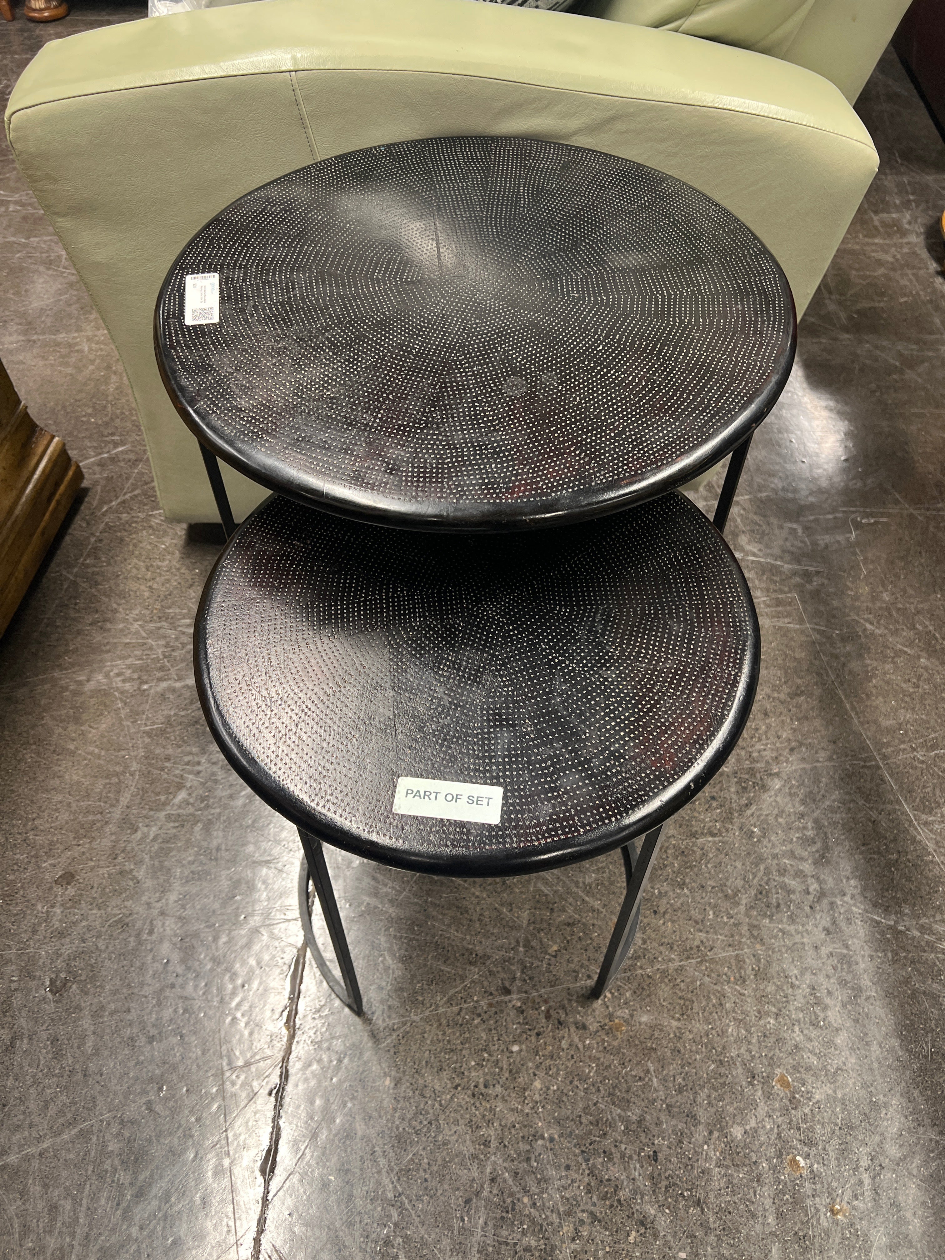World Market Black Metal Nesting Coffee Table Set