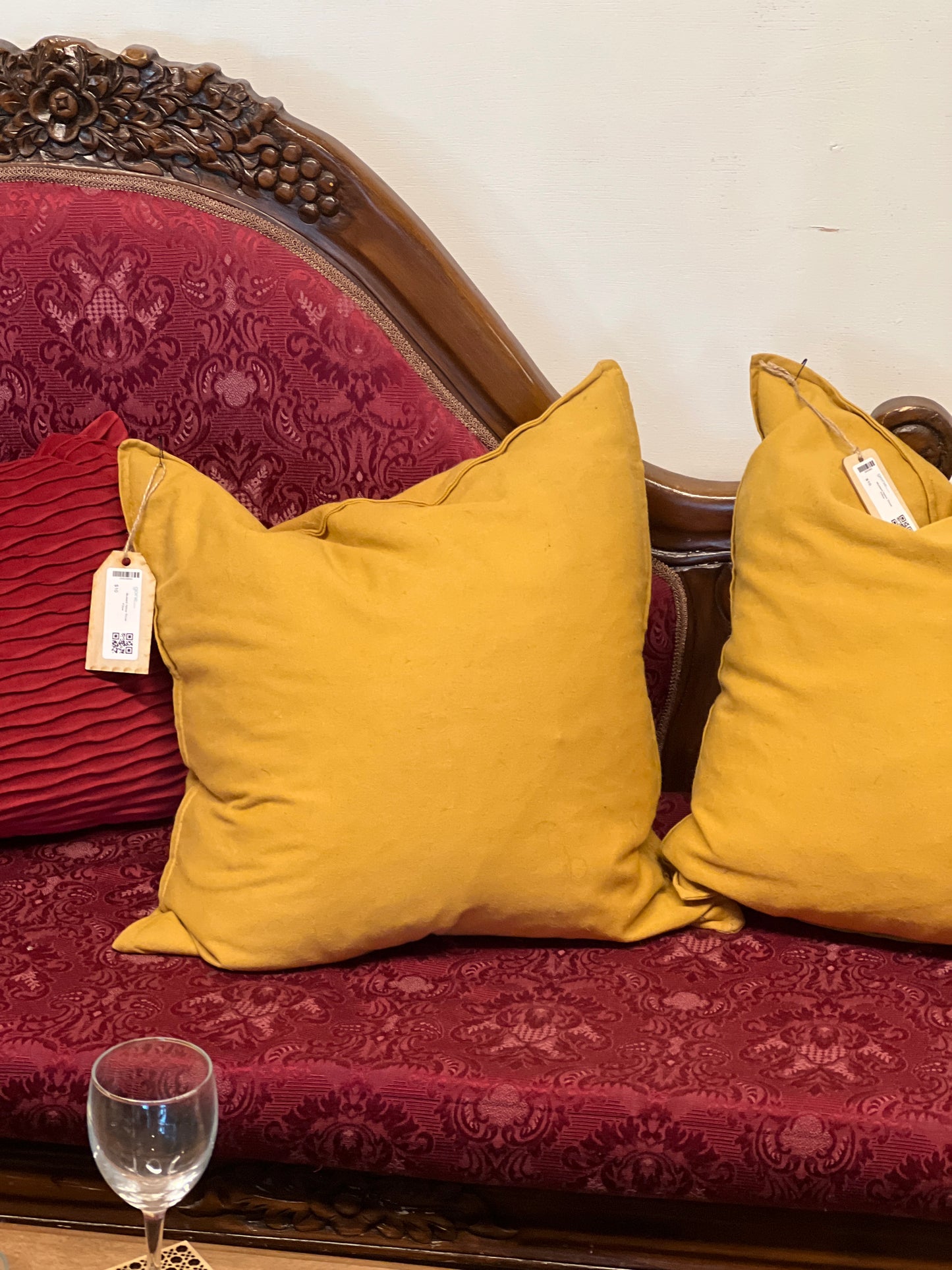 Mustard Yellow Throw Pillow