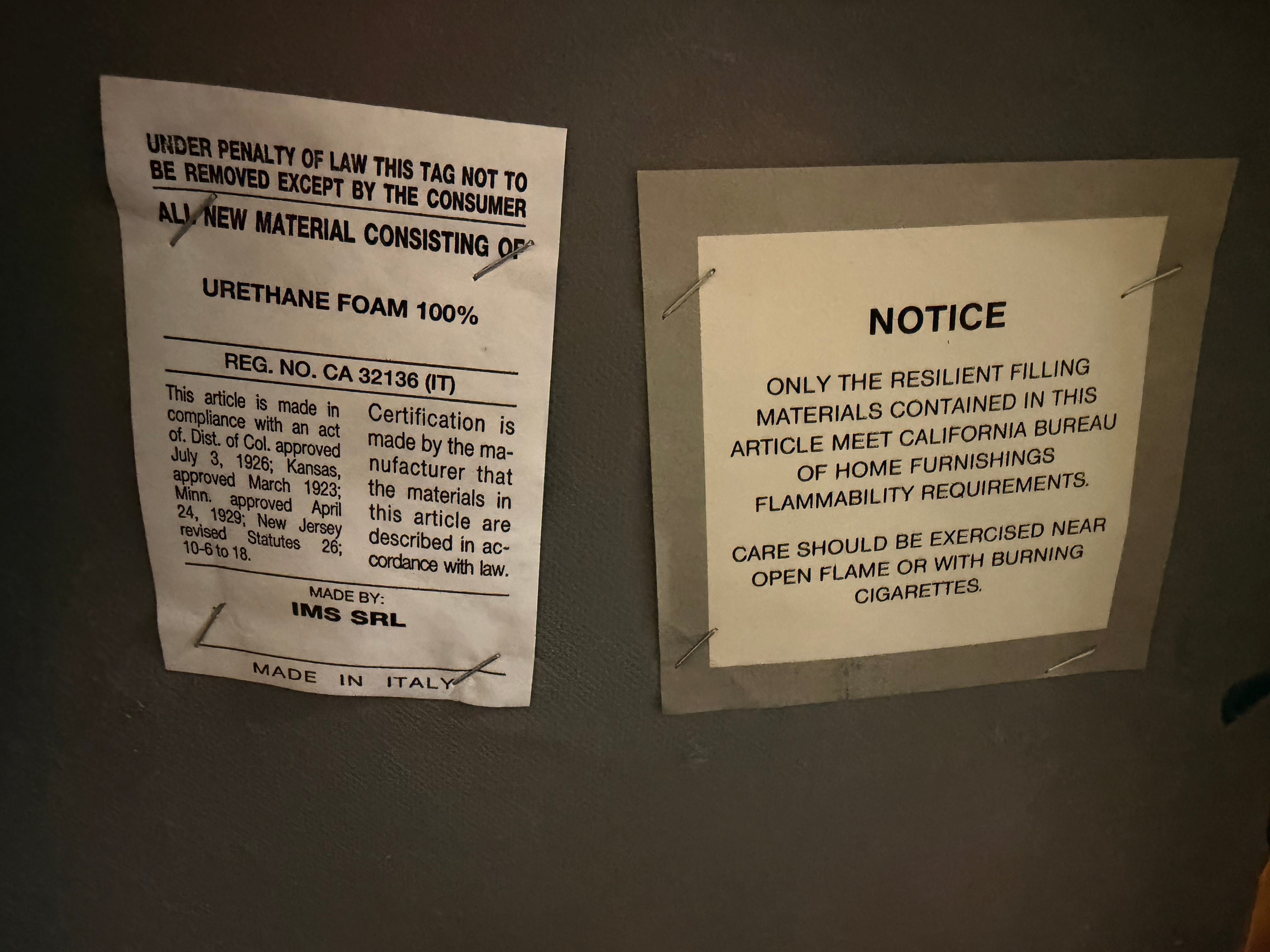 Set of Four (4) - Mid Century Modern Dining Room Chairs by IMS SRL (Made in Italy) in Good Condition