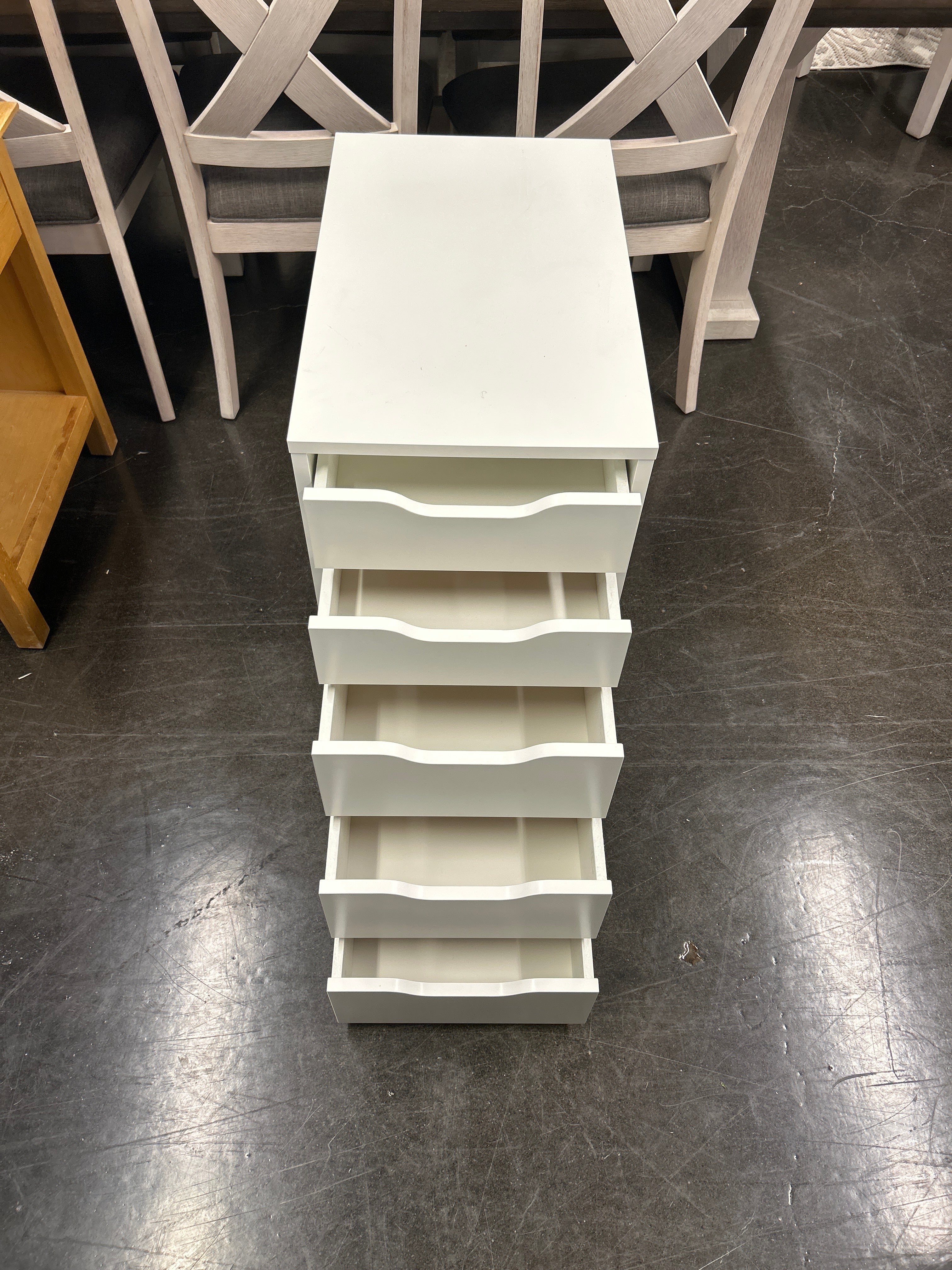 White 5 Drawer Cabinet