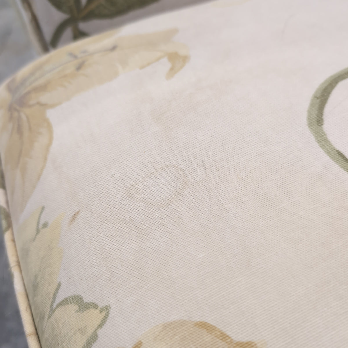 Traditional Floral Upholstered Accent Chair with matching Ottoman