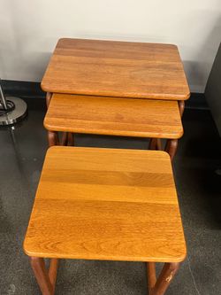 3 vintage Tarm Stole Mobelfabrik nesting end tables