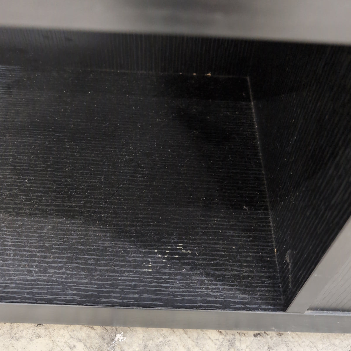 Dark Textured Wood Look Coffee Table with Drawers