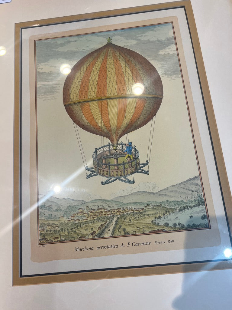 Red V. Cioni Ryan's Balloons Lithograph Art