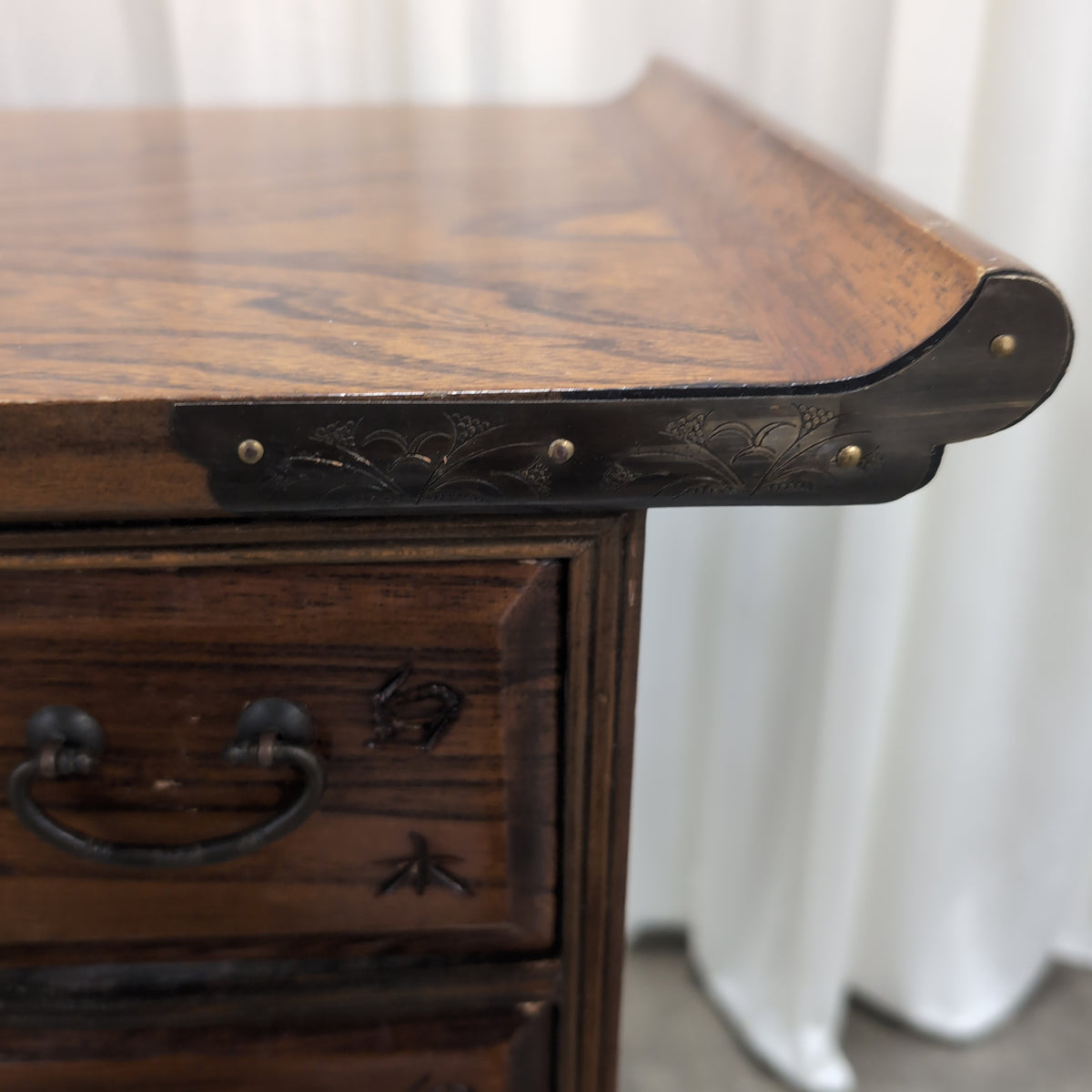 Dark Wood Multi-Drawer Storage Cabinet