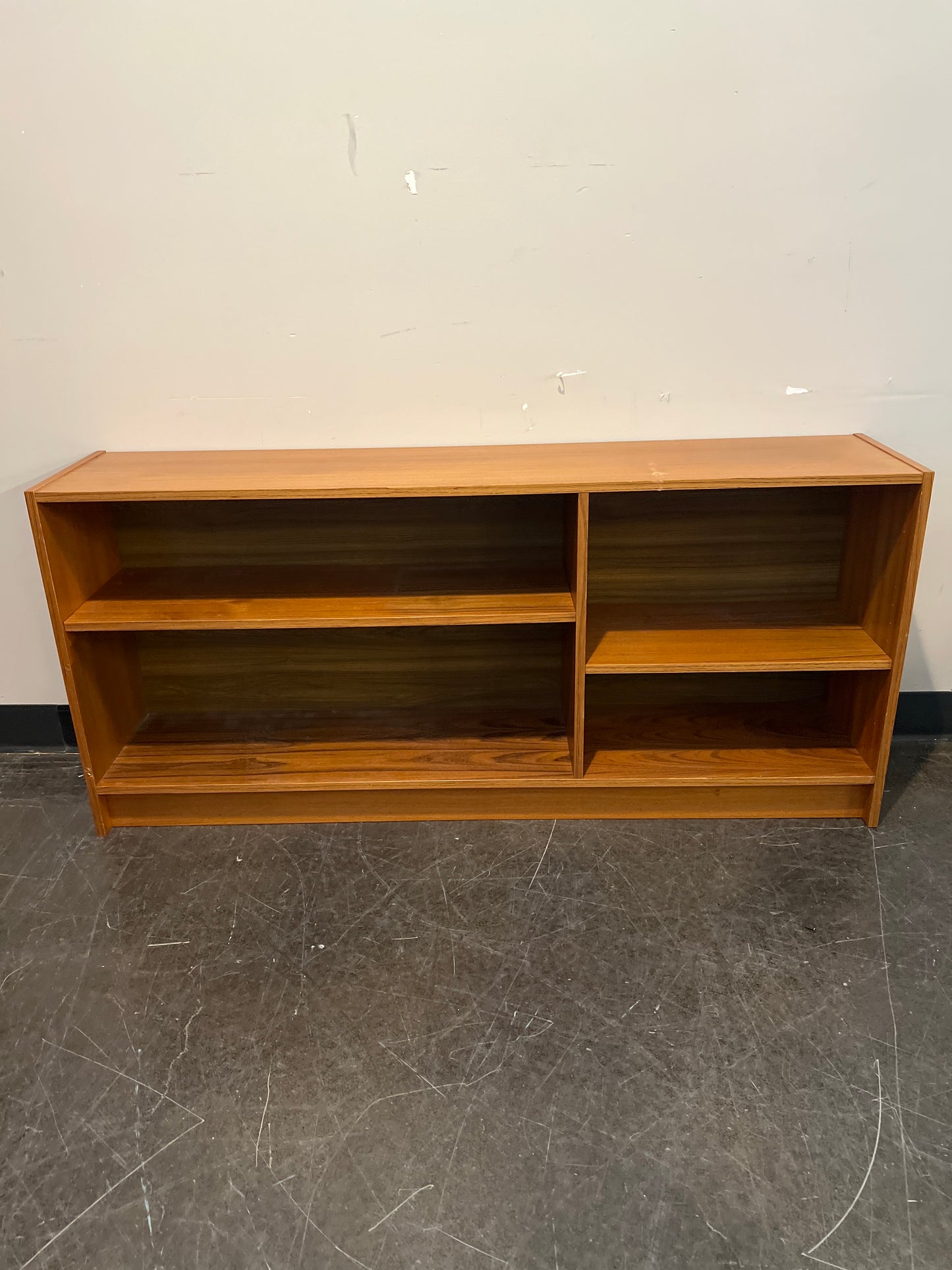 Mid-Century Modern Wood Shelving Unit