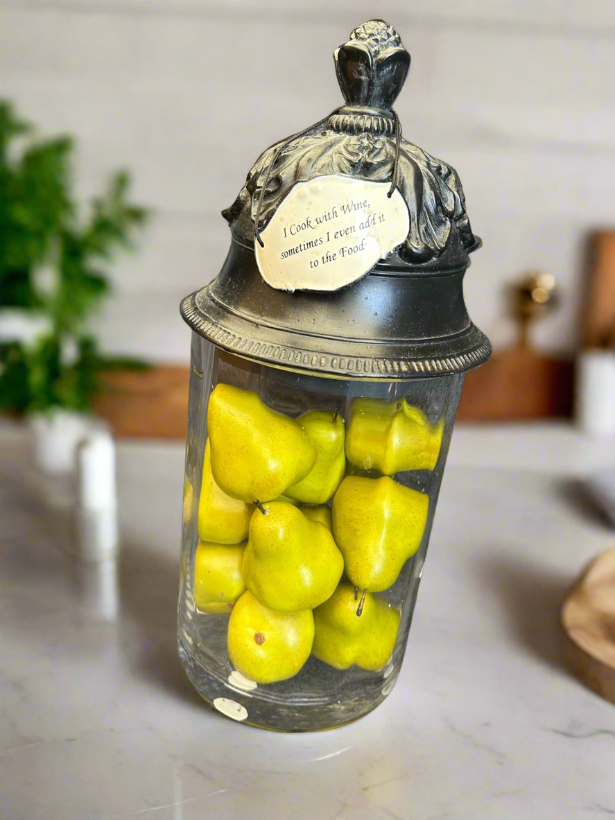 AR Company Tuscan Jar of Artificial Pears