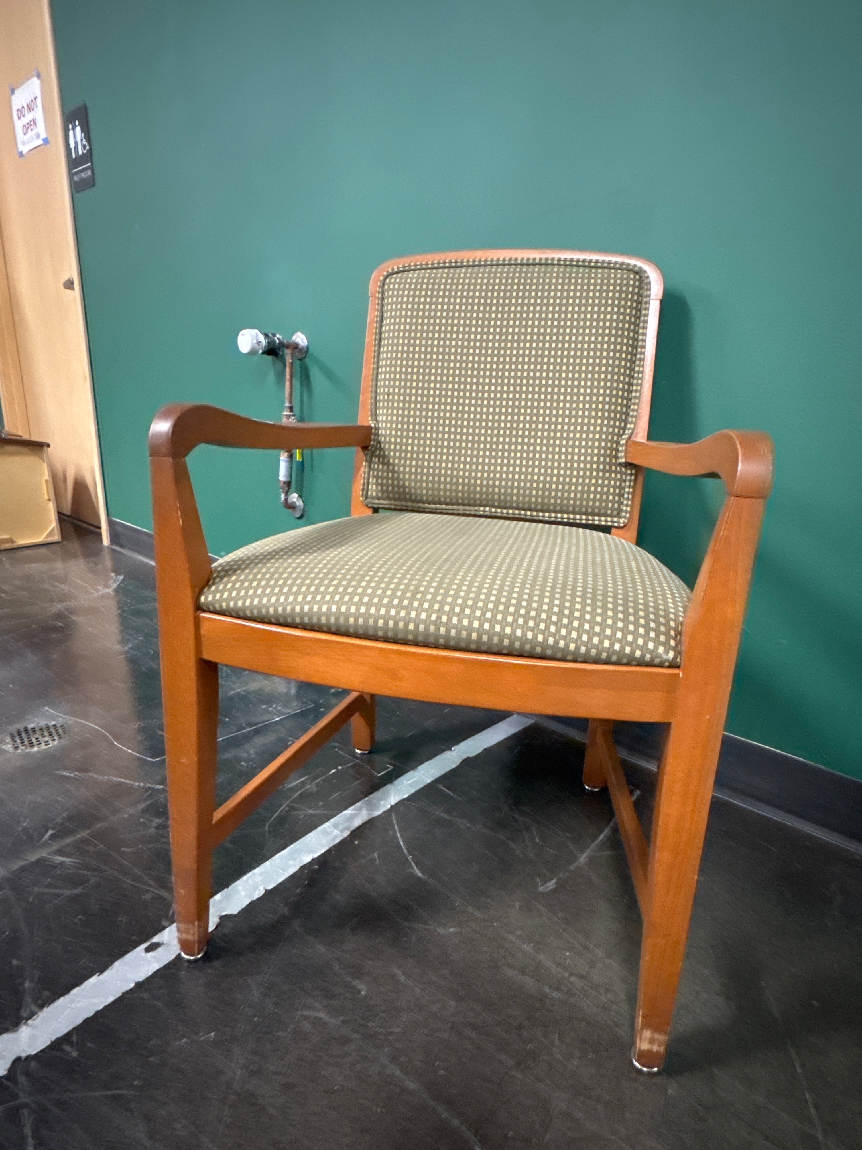 Shafer Upholstered Armchair – Wood Frame, Commercial Grade