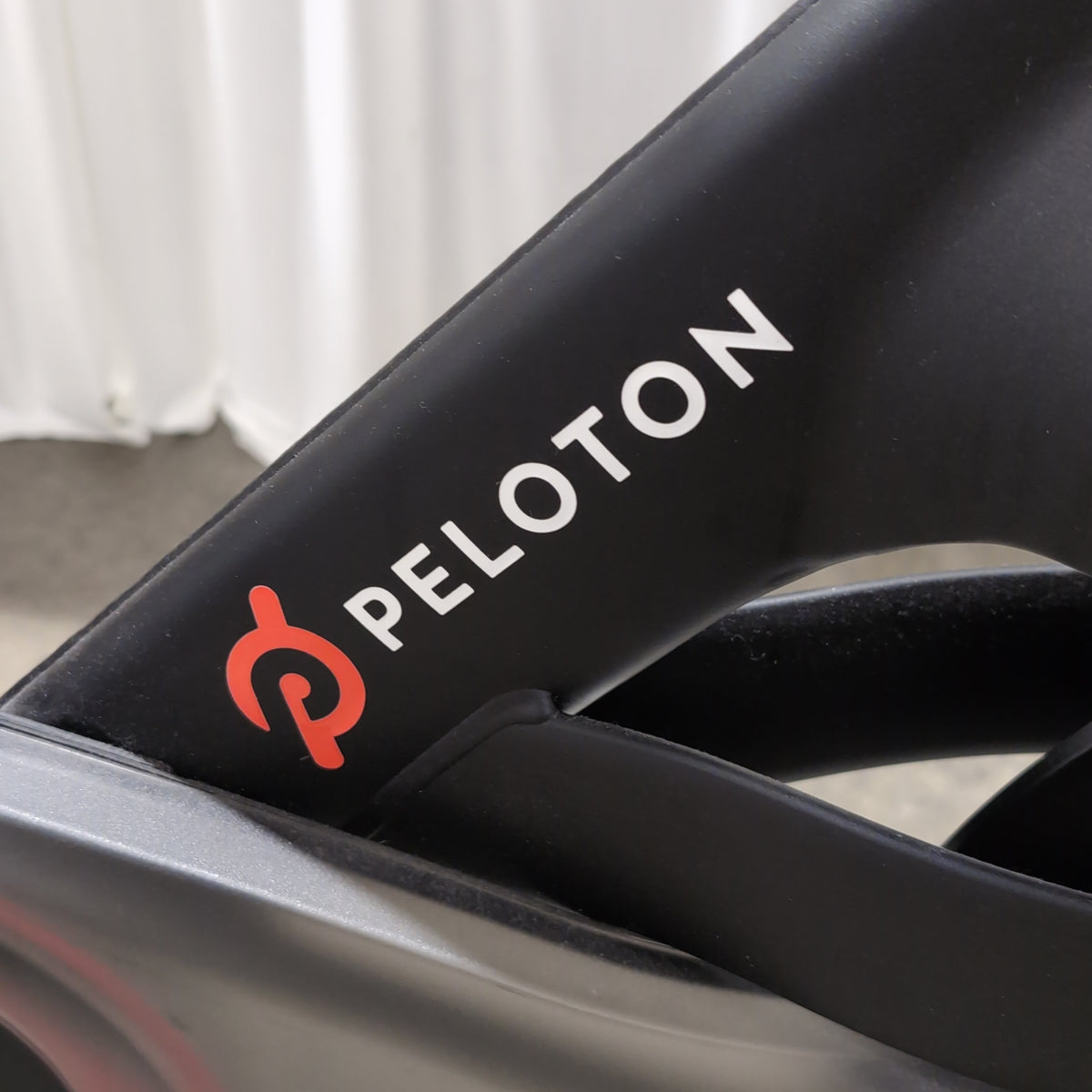 Peloton Black Exercise Bike with Interactive Screen