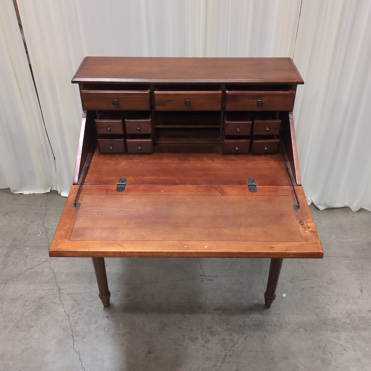 Coaster Fine Furniture Dark Cherry Secretary Desk with Turned Legs