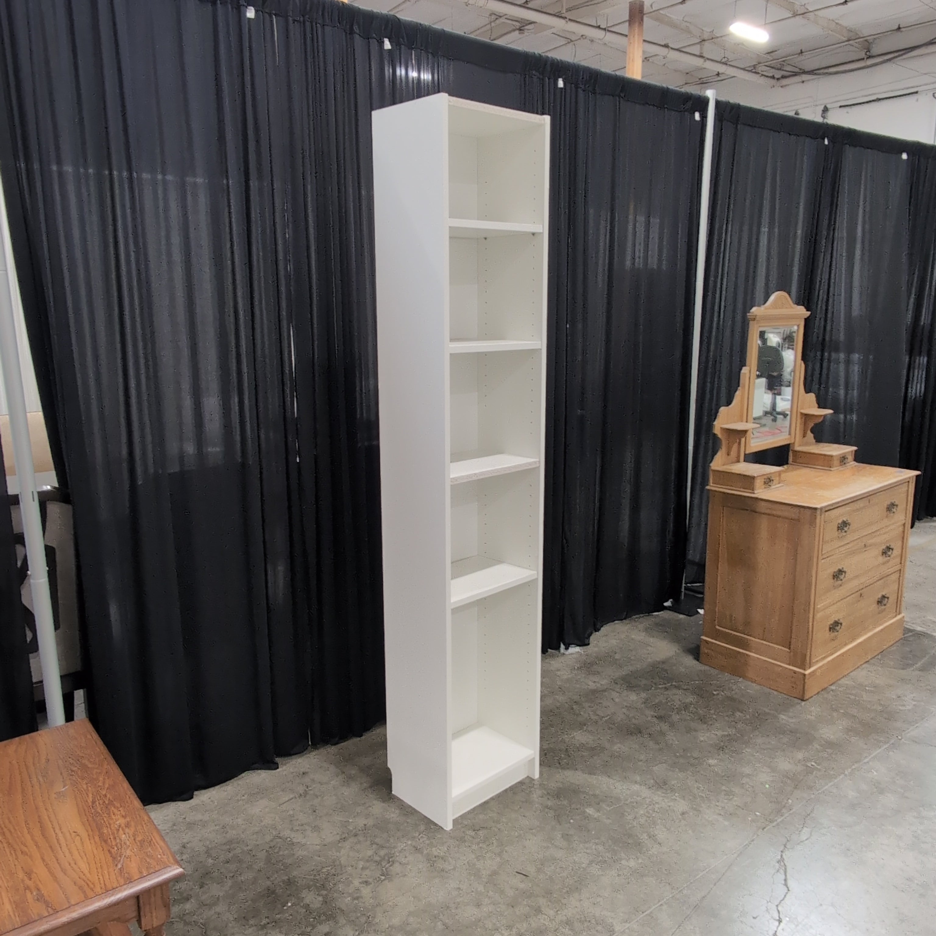 IKEA White Tall Bookcase with Adjustable Shelves