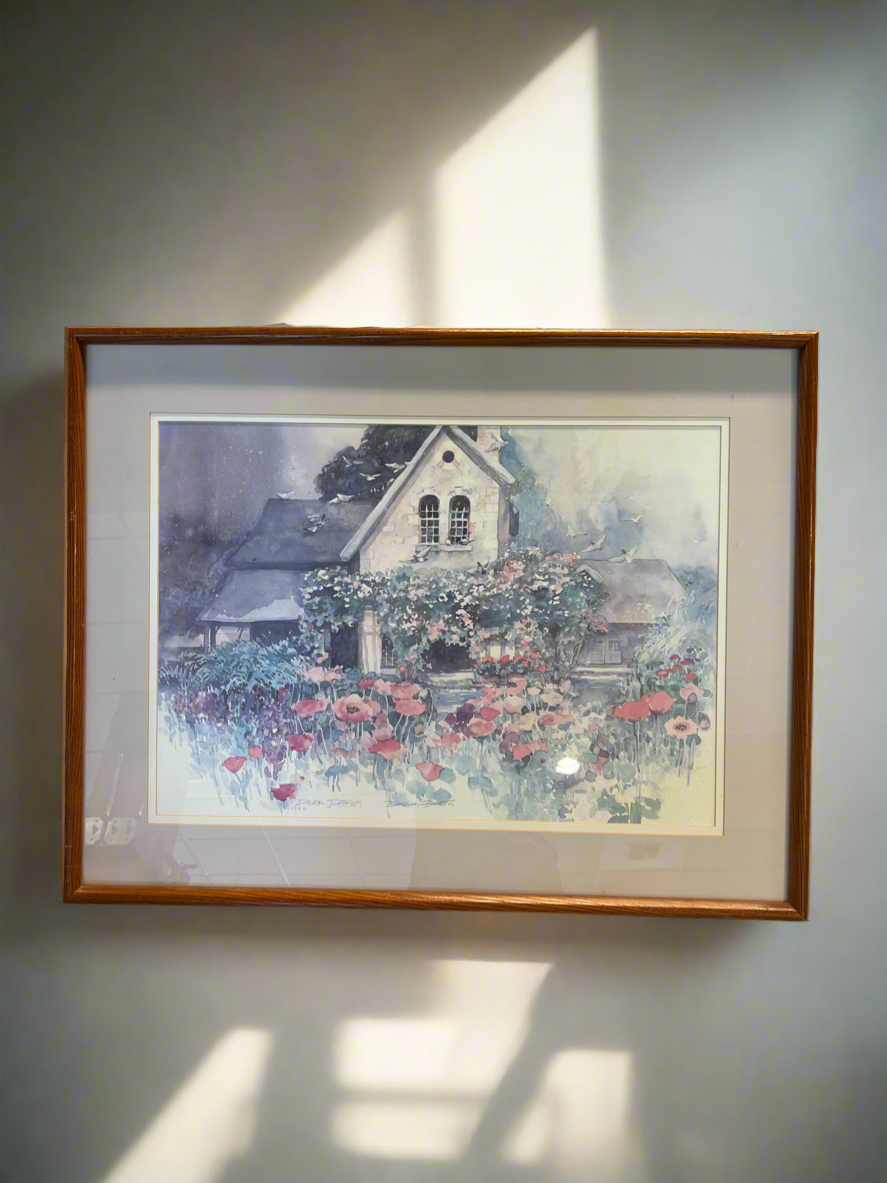 Farm House Art with Frame