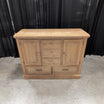 Traditional Light Wood Buffet with Brass Hardware