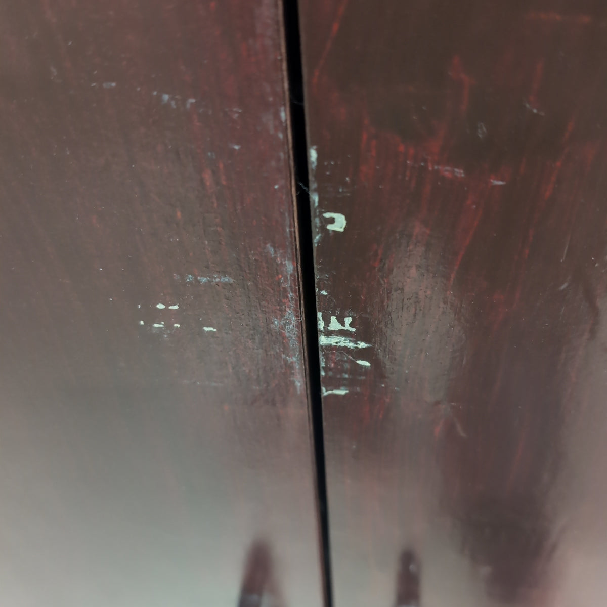 Dark Brown Wood Two-Door Storage Cabinet