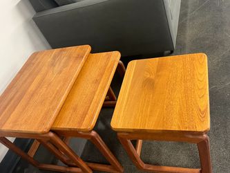 3 vintage Tarm Stole Mobelfabrik nesting end tables