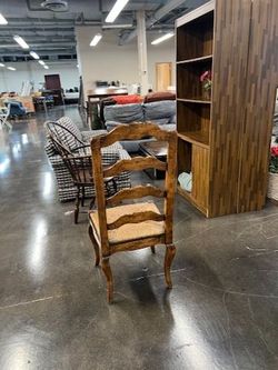 Wicker Seat Wooden Chair