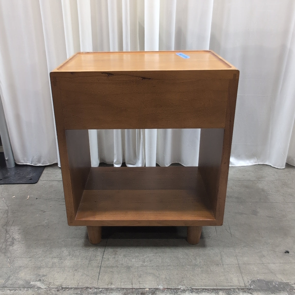 PRIMARK Honey Tone Wood Nightstand with Tray Top