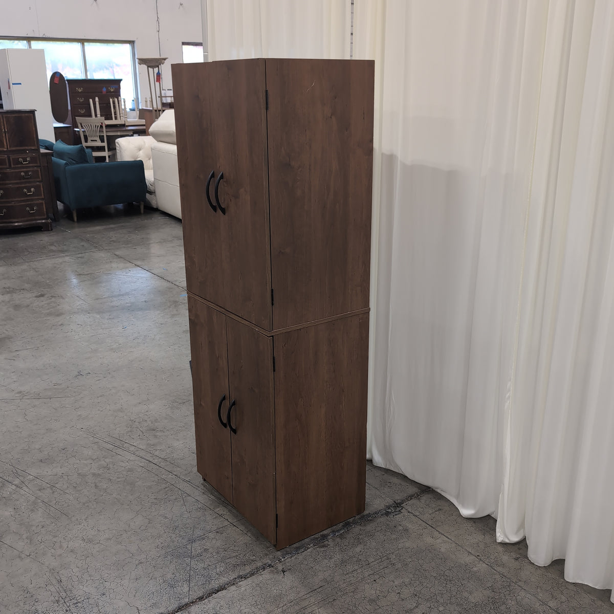 Cherry Tone Four-Door Storage Cabinet