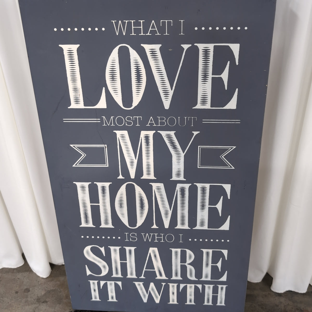 Inspirational Home Quote Wall Sign in Wood
