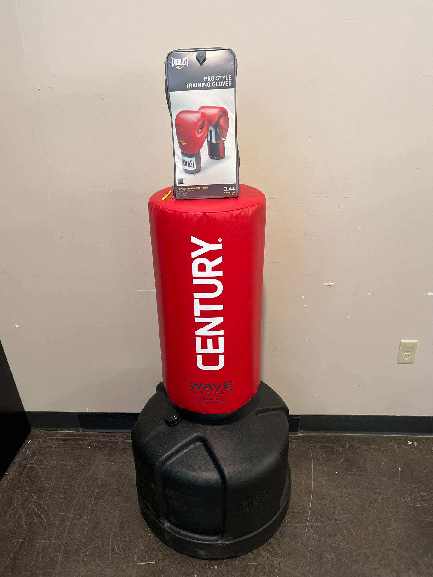 Century Freestanding Punching Bags + Boxing Gloves Bundle