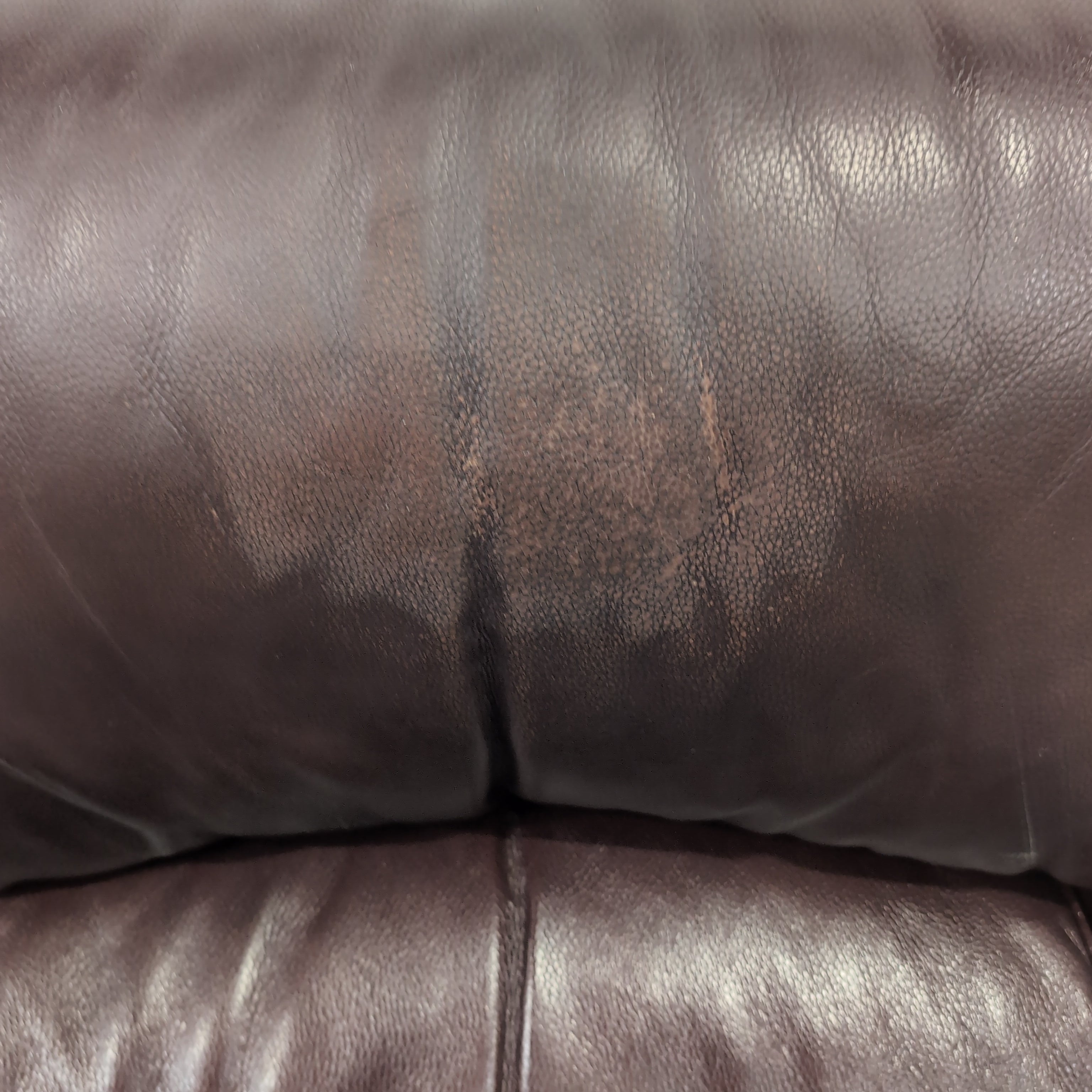 Plush Dark Brown Power Recliner in Leather