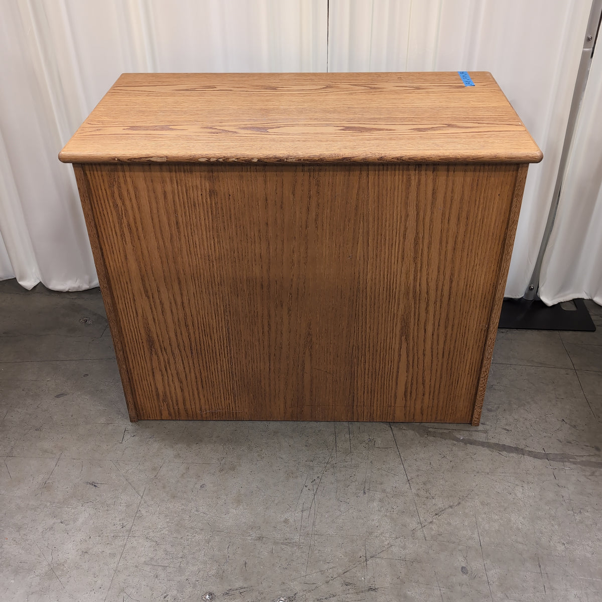 Warm Oak Finish Three-Drawer Dresser