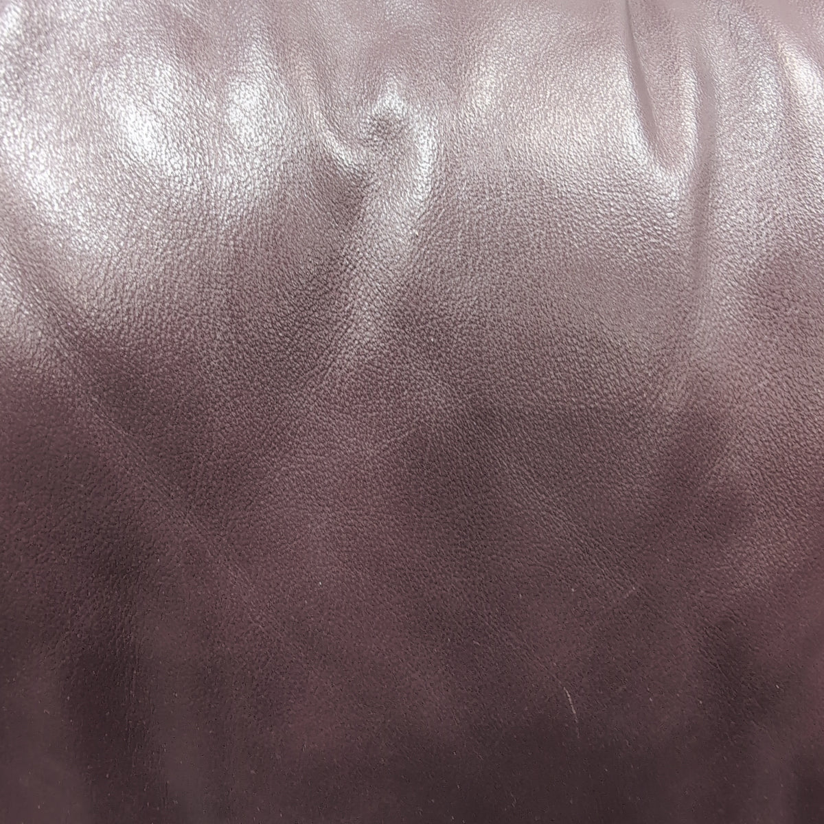 Burgundy Padded Leather Couch