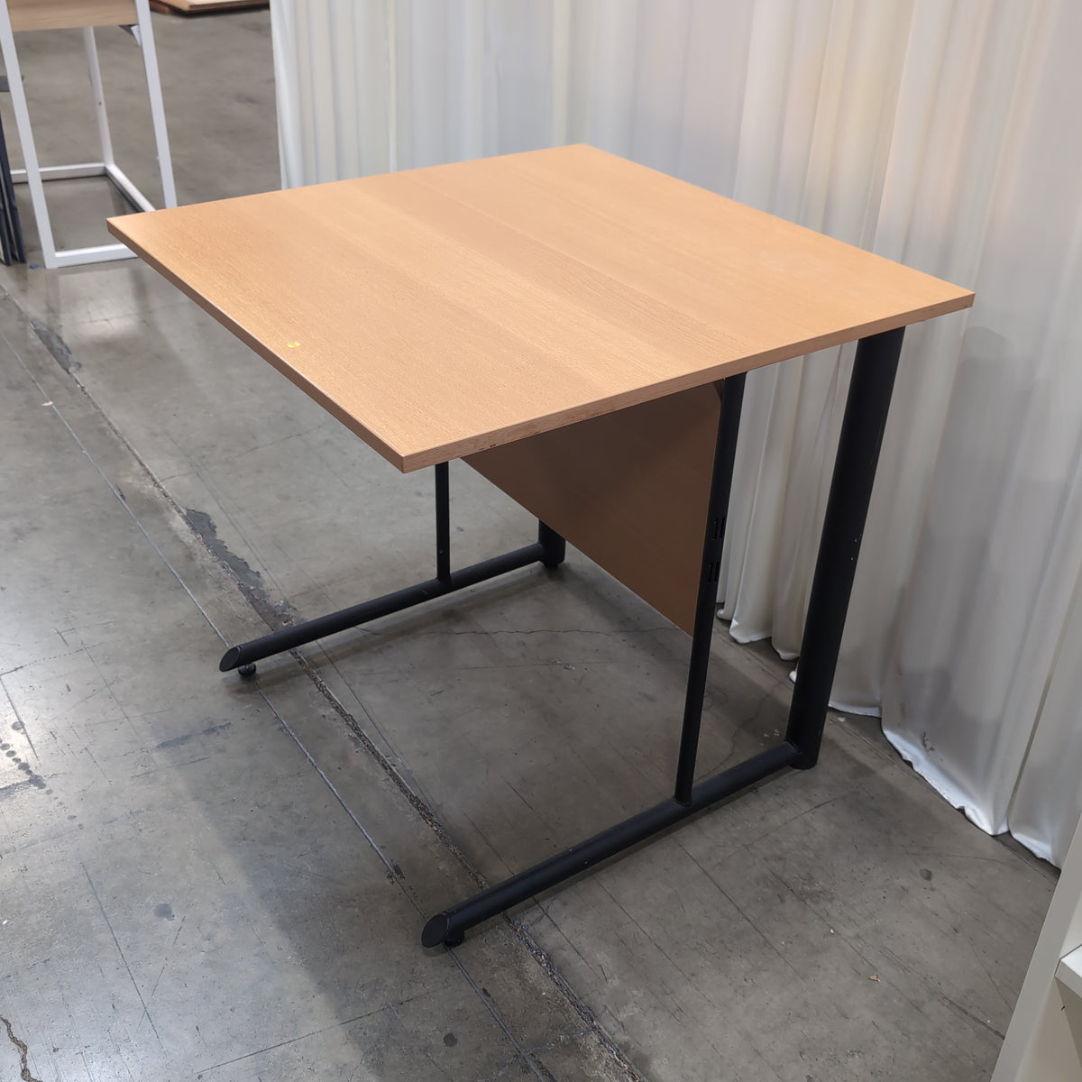 Simple Light Wood-Look Desk in Laminate