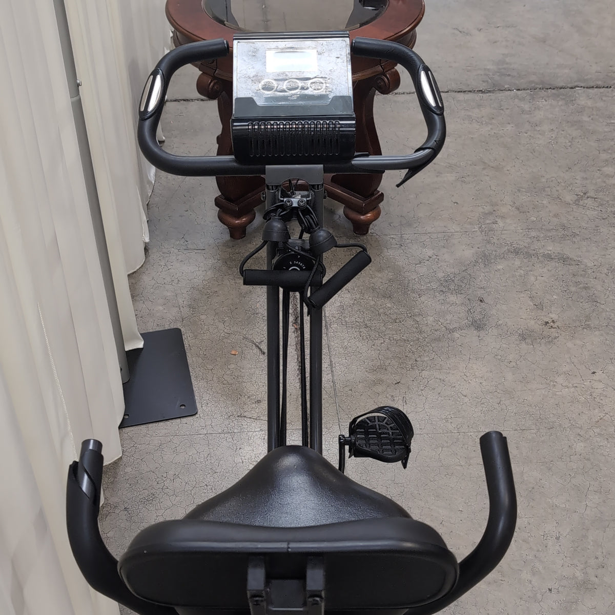 FLEXBIKE ULTRA Black Folding Exercise Bike with Backrest