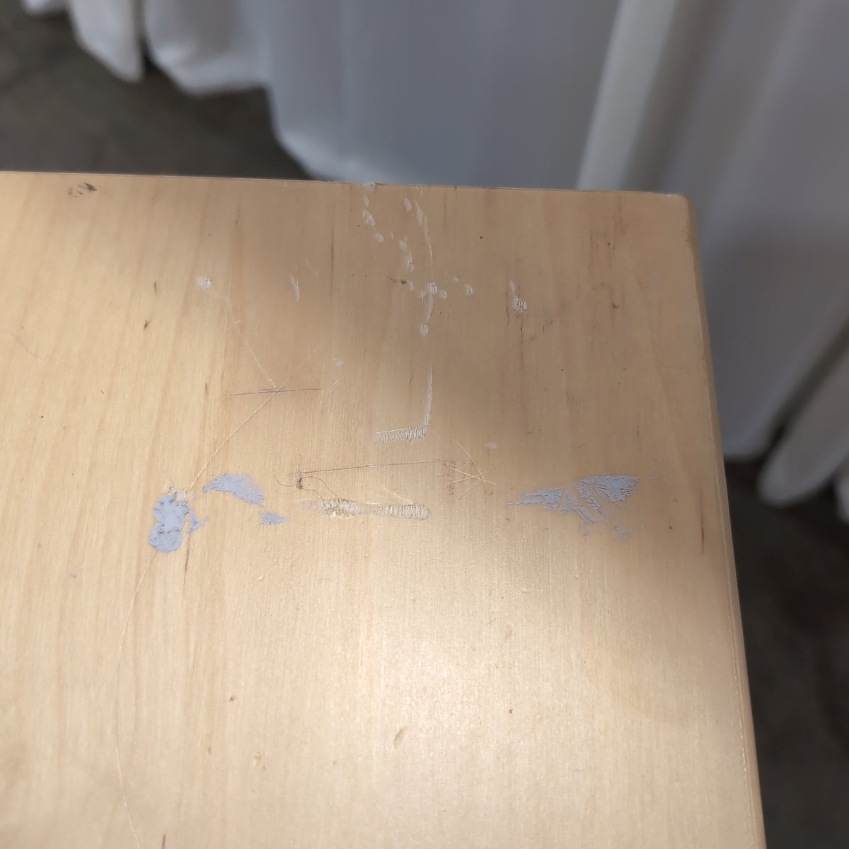 Light Wood Two-Drawer Nightstand
