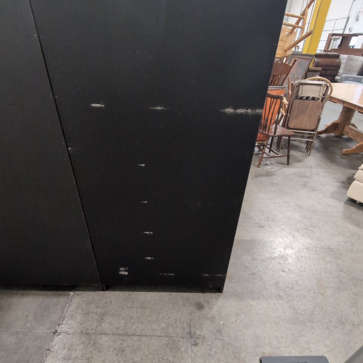 Sauder Dark Brown Three-Section Bookcase with Cabinet Doors