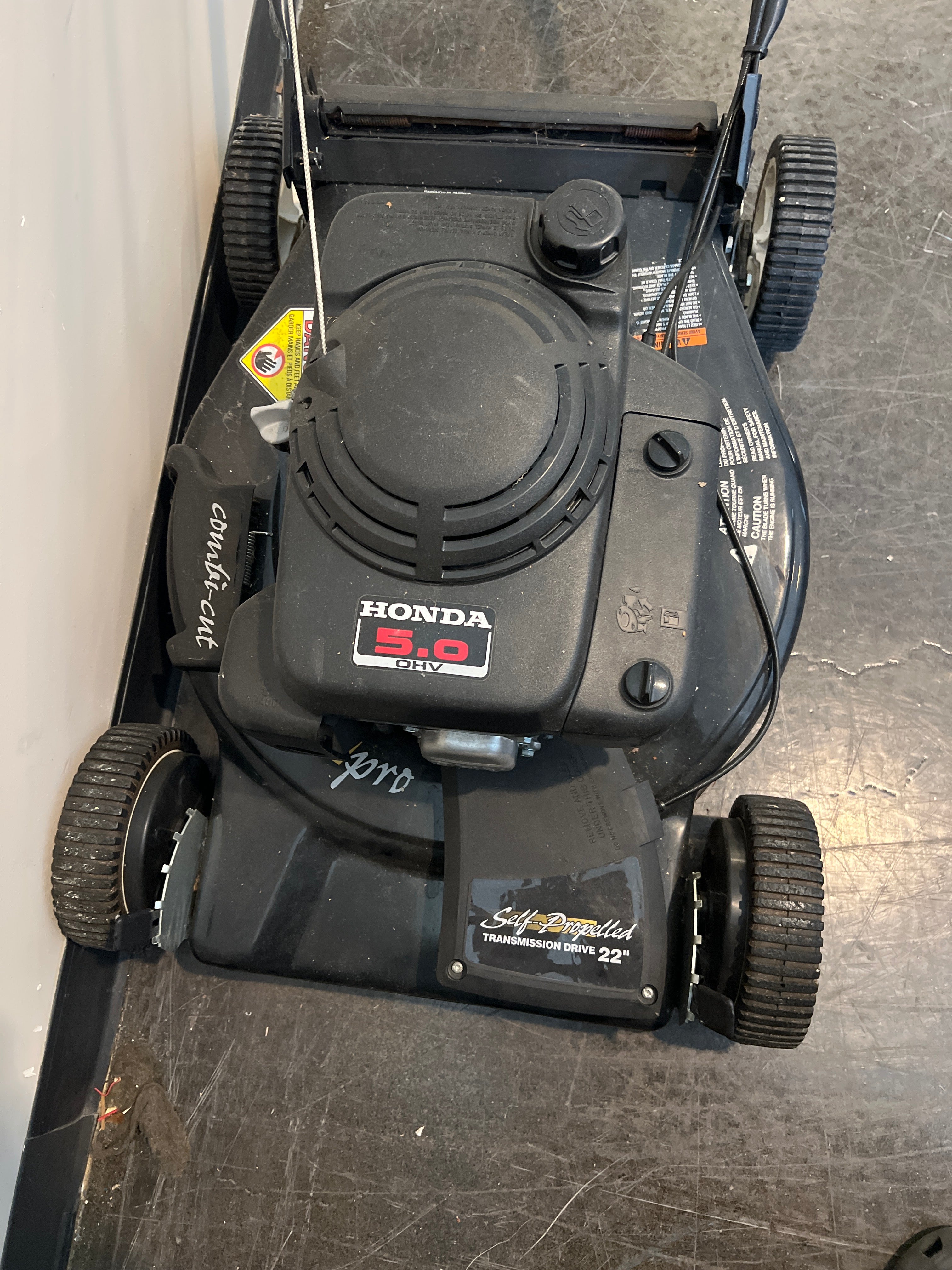 Need Work: Honda Yard Pro Self-Propelled Mulching Lawn Mower