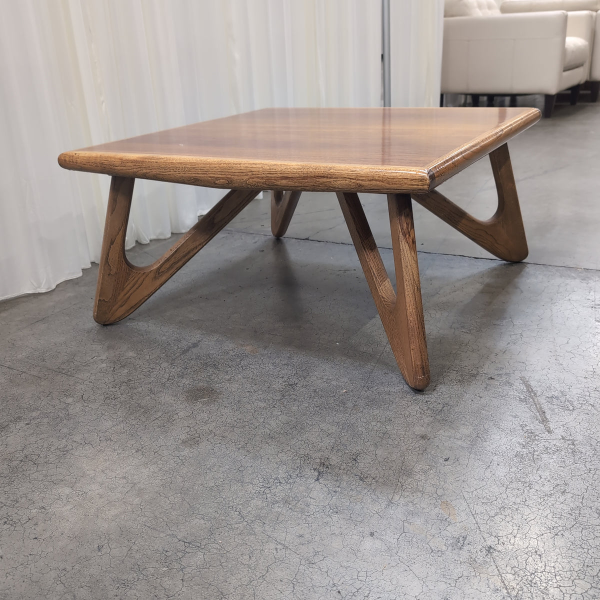 Warm Toned Square Wood End Table