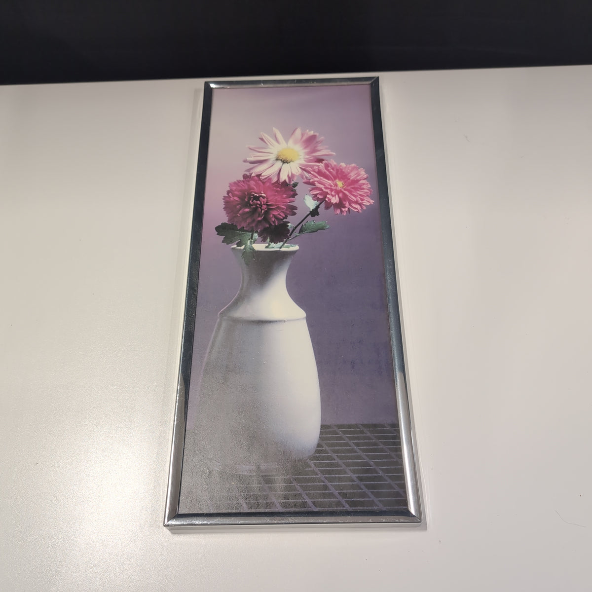 White Multi-Opening Picture Frame with Silver Accents
