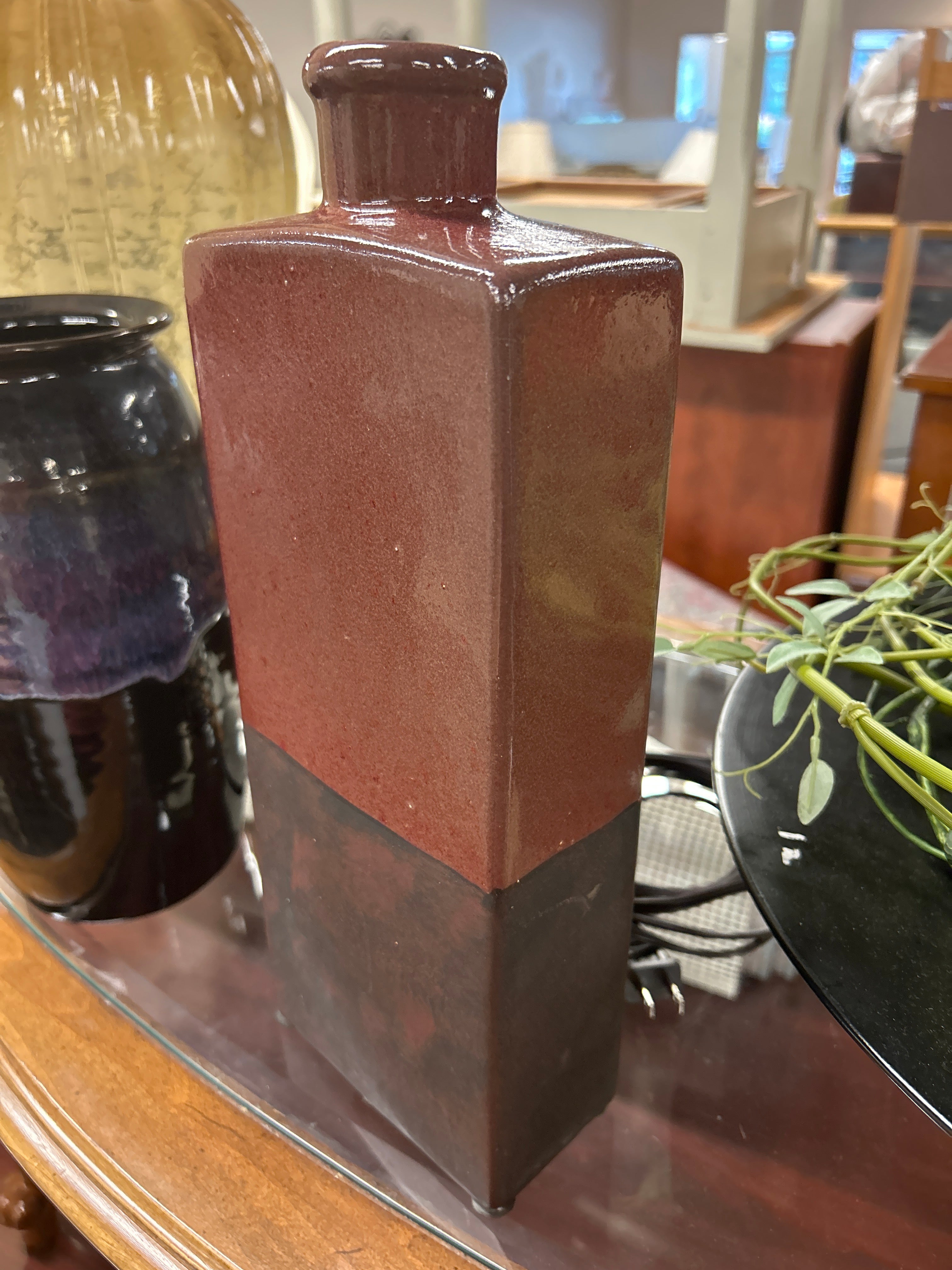 Rust and Brown Two tone Vase